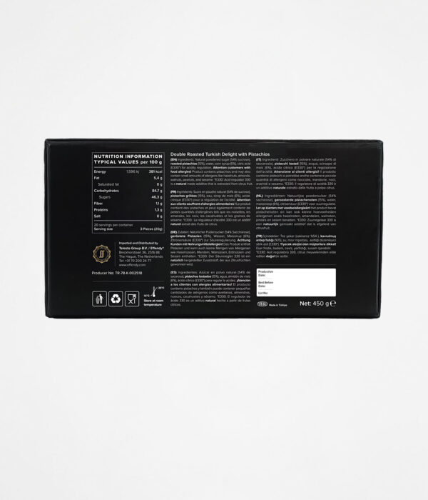 Double Roasted Pistachio Turkish Delight 450g - Image 2